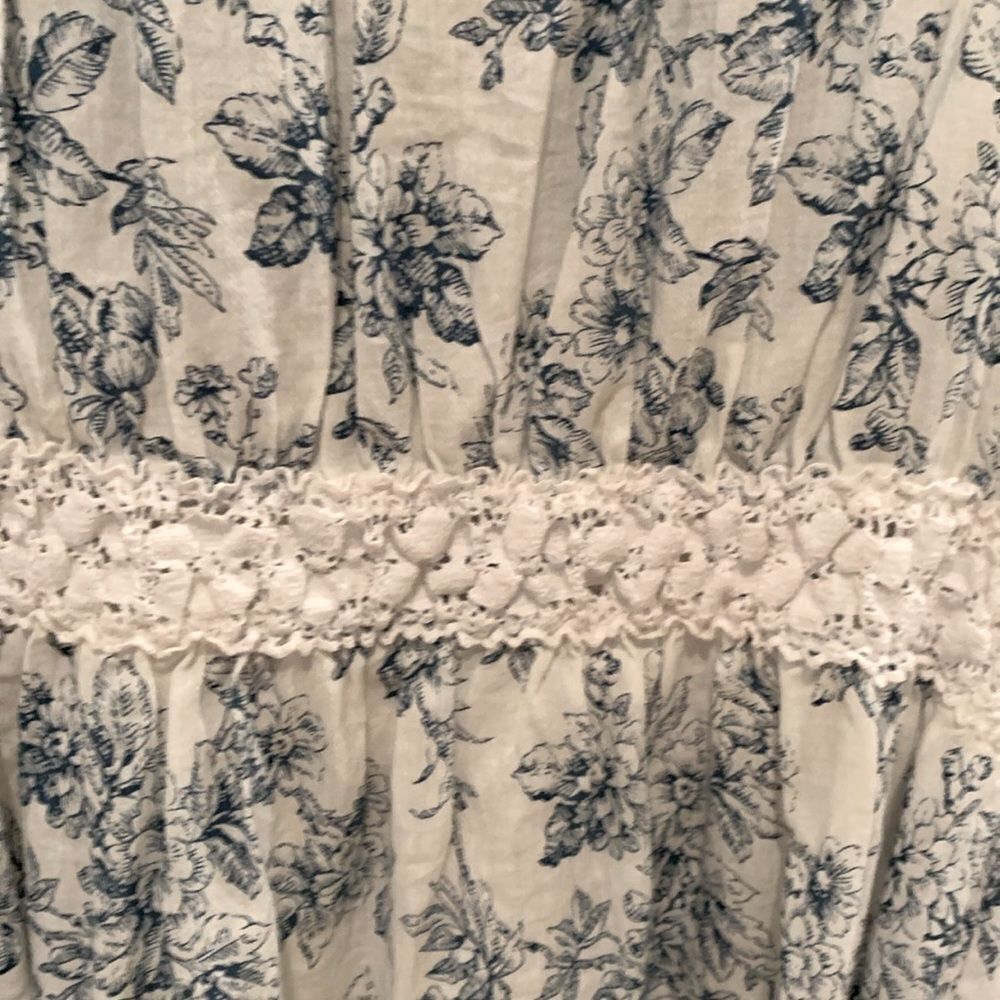 Women’s Anthropologie Toile Top Floral Print Sleeveless by Twill Twenty Two P/S - Picture 10 of 11